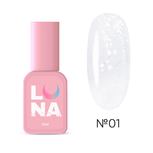 LUNA MOON - Камуфлююча база Crystal Base 13ml №1
