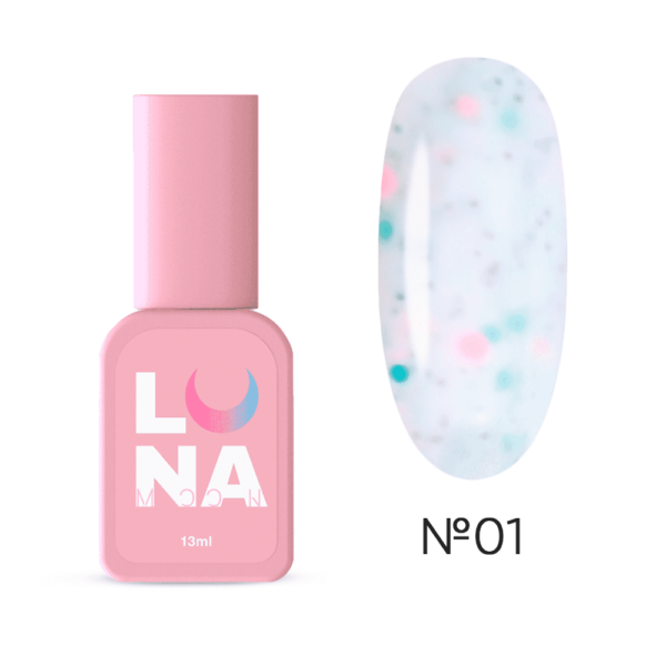 LUNA MOON - Камуфлююча база Tutti Frutti Base 13ml №1