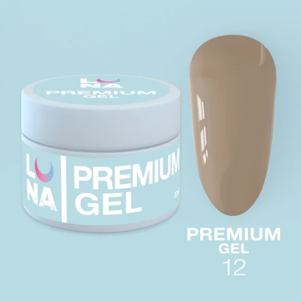LUNA MOON - Гель для нарощування Premium Gel №12 15 мл