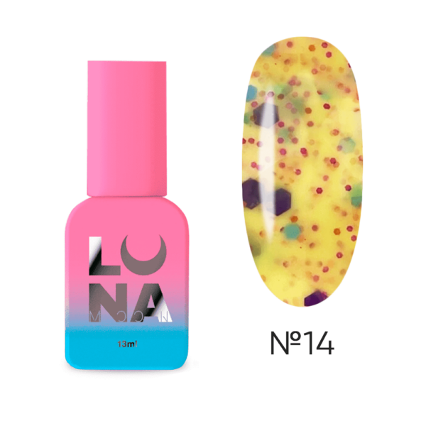 LUNA MOON - Камуфлююча база Tutti Frutti Base 13ml №14