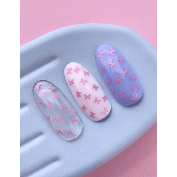 LUNA MOON - Топ для гель-лаку Top Butterfly Pink 13ml - Image 2