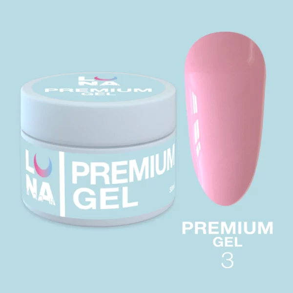 LUNA MOON - Гель для нарощування Premium Gel №3 30 мл