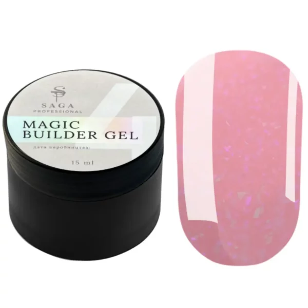 SAGA - Гель камуфлюючий Builder Gel Magic, 15 мл №04
