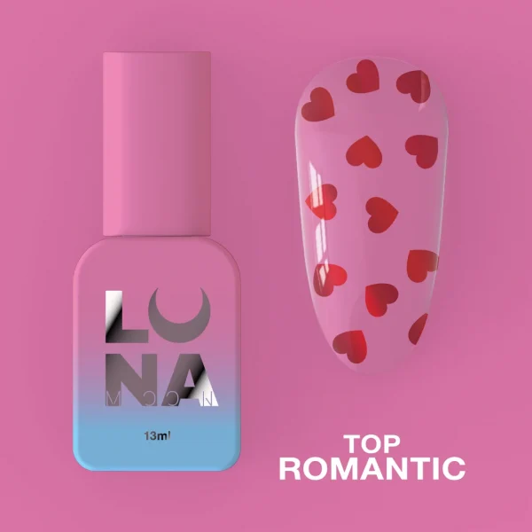 LUNA MOON - Топ для гель-лаку Top Romantic 13ml