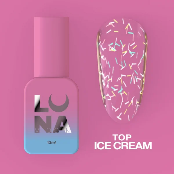 LUNA MOON - Топ для гель-лаку Top Ice Cream 13ml