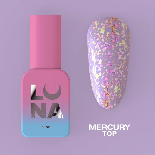 LUNA MOON - Топ для гель-лаку Top Mercury 13ml