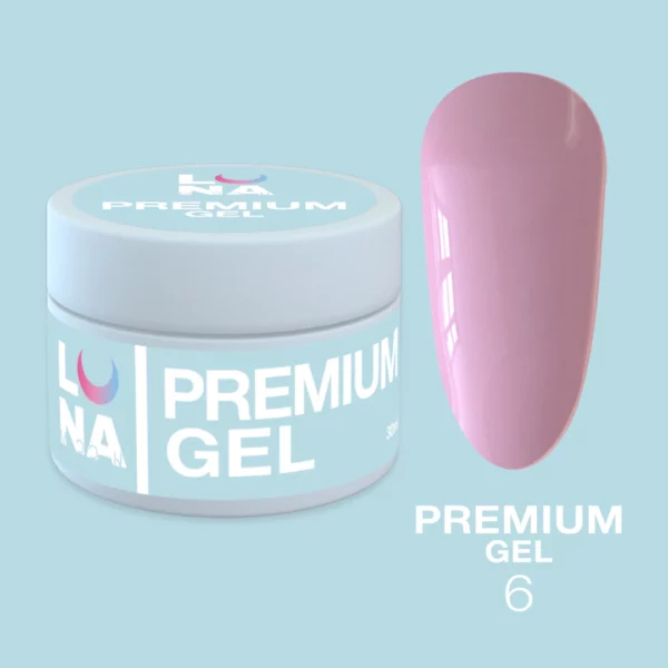 LUNA MOON - Гель для нарощування Premium Gel №6 50 мл