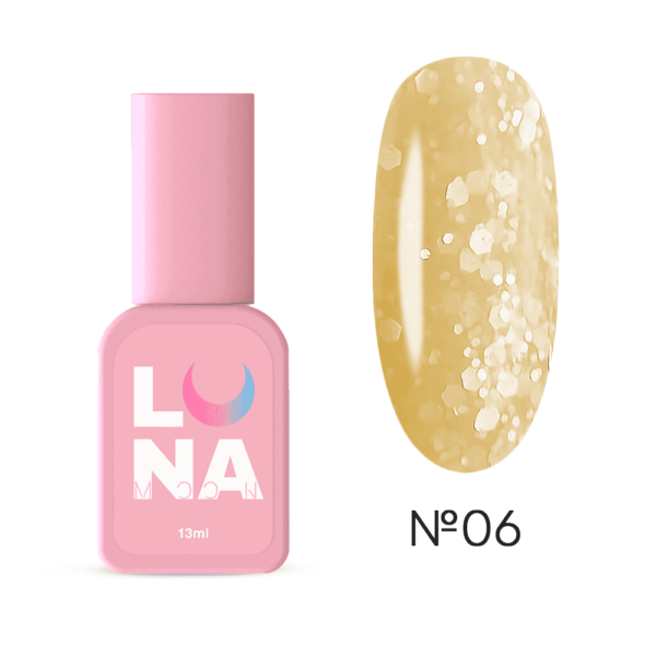 LUNA MOON - Камуфлююча база Tutti Frutti Base 13ml №6
