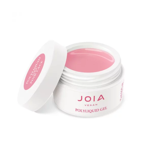 JOIA vegan - Gel base PolyLiquid Gel Pink Lace, 15 ml Гель-база - Image 2