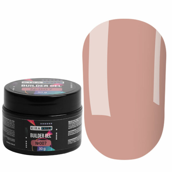 Kira Nails - Builder Gel 007, 30 g - ג'ל בנייה בילדר ג'ל 30 גרם - 007