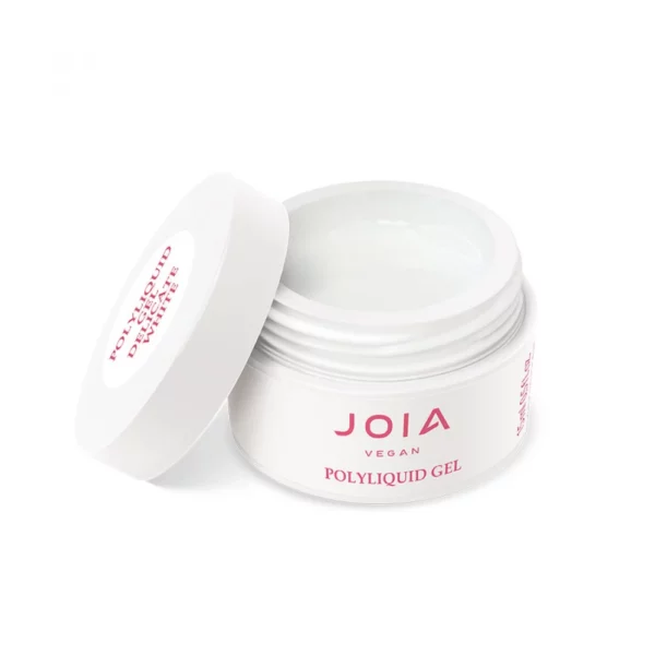JOIA vegan - Gel base PolyLiquid Gel Delicate White, 15 ml Гель-база - Image 2