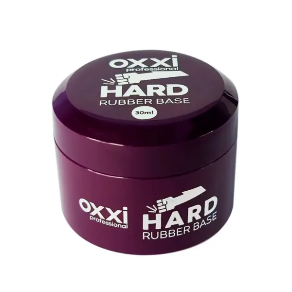 Каучукова база для гель-лаку Oxxi Professional Hard Base, 30 мл широка баночка
