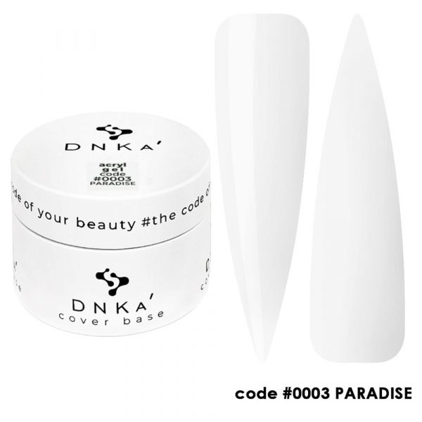 DNKA - Гель для нігтів Аcryl Gel 0003 Paradise, 30 мл