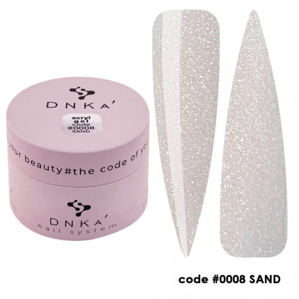 DNKA - Гель для нігтів Аcryl Gel 0008 Sand, 30 мл