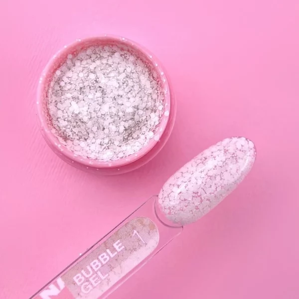 LUNA MOON - Блискітки для нігтів Bubble Gel №1 5ml - Image 2