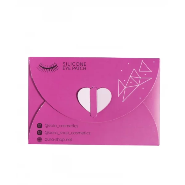 ZOLA - Reusable silicone eye patches (1 pair) / raspberry - מדבקות סיליקון לשימוש חוזר (זוג אחד) / פטל - - Image 4
