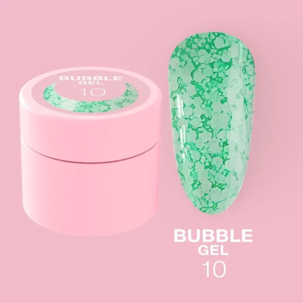LUNA MOON - Блискітки для нігтів Bubble Gel №10 5ml