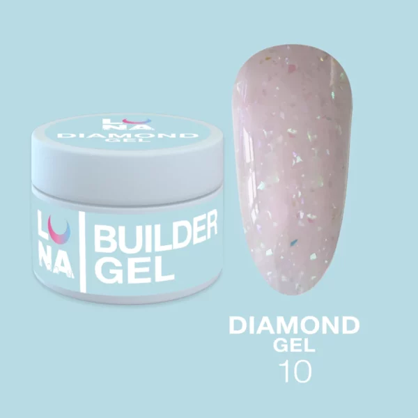 LUNA MOON - Гель для нарощування Diamond Gel 15 ml №10