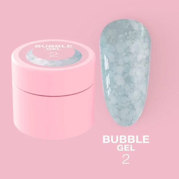 LUNA MOON - Блискітки для нігтів Bubble Gel №2 5ml