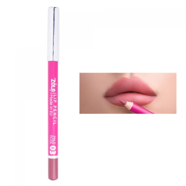 ZOLA - Lip Pencil / 03 PALE ROSE - עיפרון שפתיים - ורוד חיוור 03