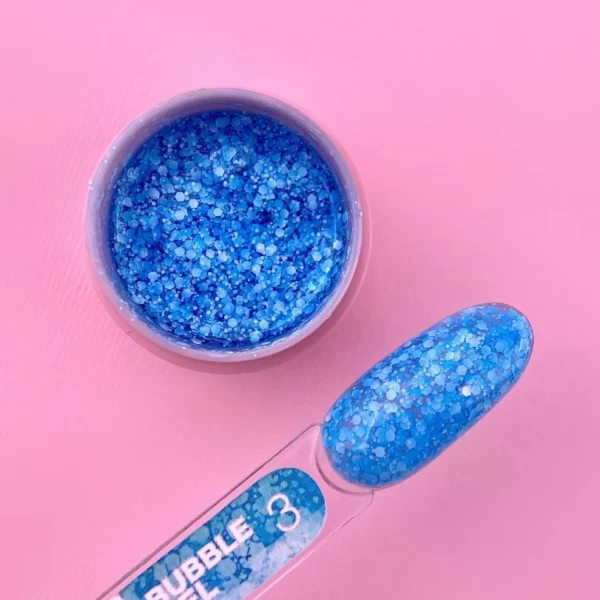 LUNA MOON - Блискітки для нігтів Bubble Gel №3 5ml - Image 2