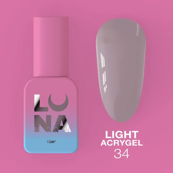 LUNA MOON - Рідкий Гель Light Acrygel 13ml №34