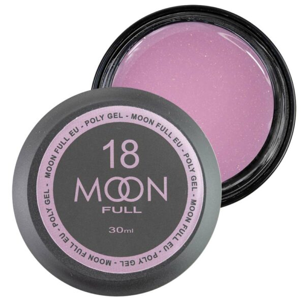 moon full - Полігель для нарощування Poly Gel №18 рожевий зефір, 30 мл.