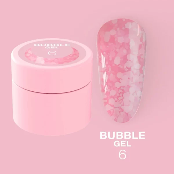LUNA MOON - Блискітки для нігтів Bubble Gel №6 5ml