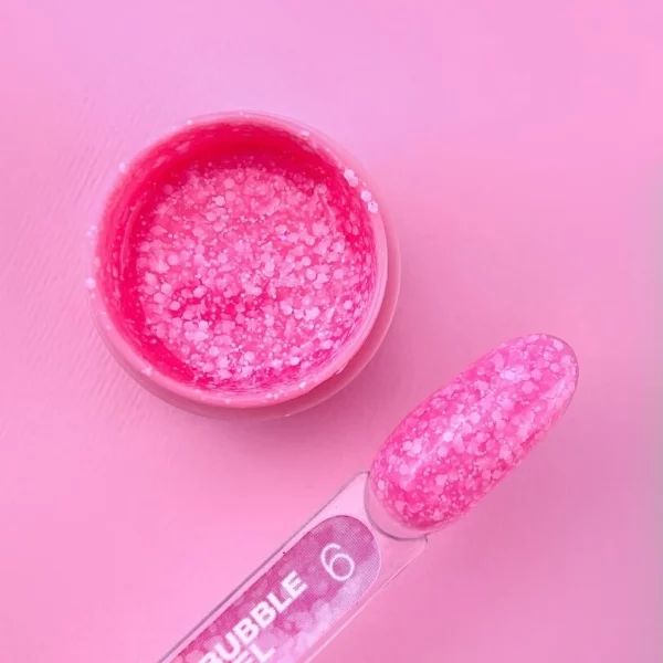 LUNA MOON - Блискітки для нігтів Bubble Gel №6 5ml - Image 2