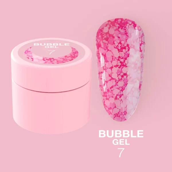 LUNA MOON - Блискітки для нігтів Bubble Gel №7 5ml