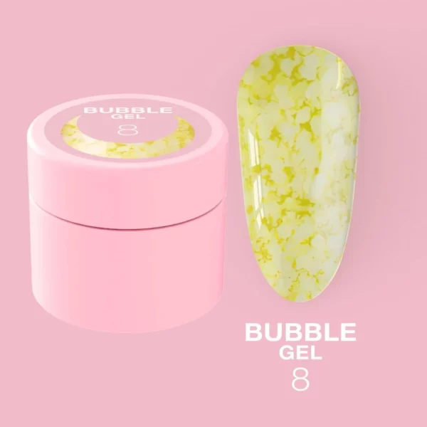 LUNA MOON - Блискітки для нігтів Bubble Gel №8 5ml