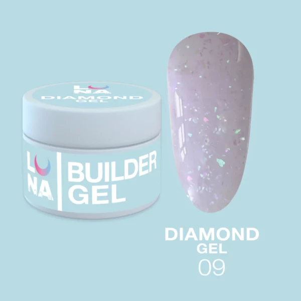 LUNA MOON - Гель для нарощування Diamond Gel 15 ml №9