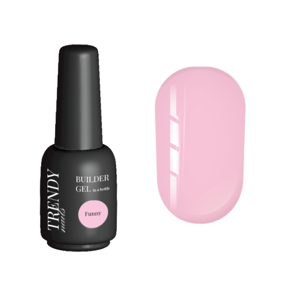 TRENDY - Builder Gel in a bottle Funny 15 ml - ג'ל בנייה בקבוק 15 מל צבע ארגמן בהיר