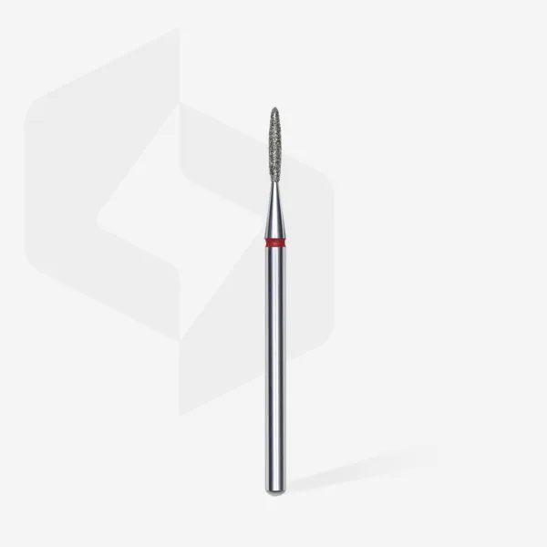 Staleks - Diamond nail drill bit flame red EXPERT head diameter 1,4 mm / working part 8 mm  FA10R014/8  RED - Image 2