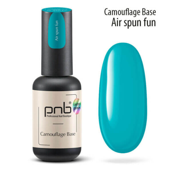 PNB - Camouflage base PNB, Air spun fun, turquoise, 8 ml