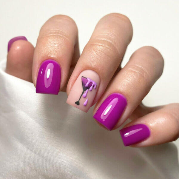 PNB - Camouflage base PNB, Aperitif, purple 8 ml - Image 4