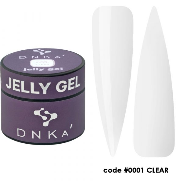 DNKa - Гель для нігтів Gelly Gel 0001 Clear, 15 мл