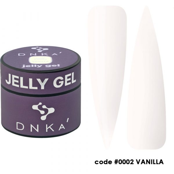 DNKa - Гель для нігтів Gelly Gel 0002 Vanilla, 15 мл