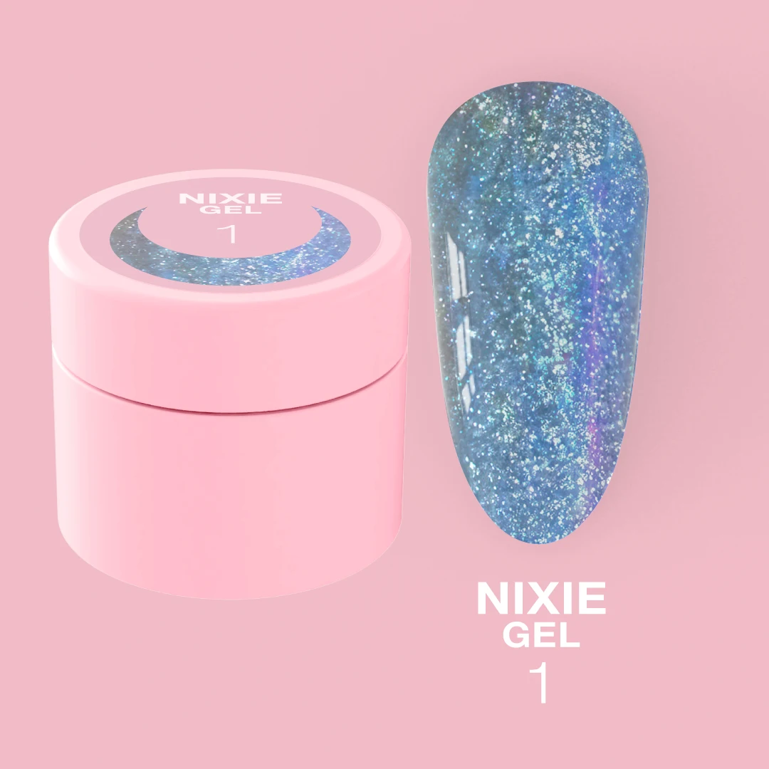 LUNA MOON - Гель блискітки LUNA Nixie Gel №01, 5 мл