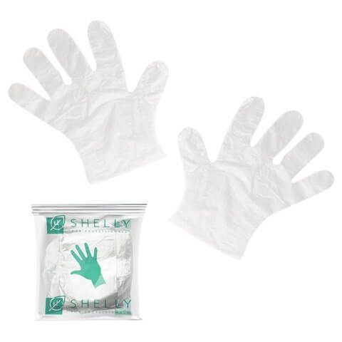 Shelly - Set of manicure gloves 10 pcs. - סט כפפות לחות למניקור 10 יחידות