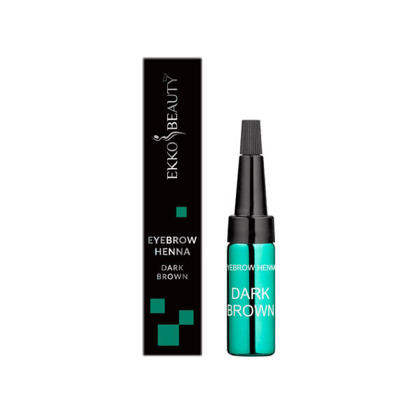 Ekko Beauty - Henna for eyebrows  (Dark Brown) - חינה לגבות צבע חום כהה