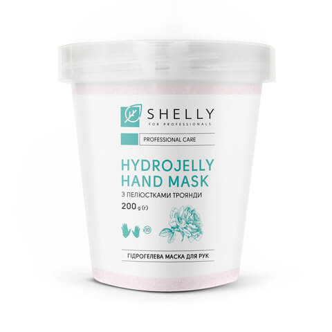 Shelly - hydrogel hand mask with rose petals 200 g - מסכת ידיים הידרוג'ל עם עלי ורדים 200 גרם