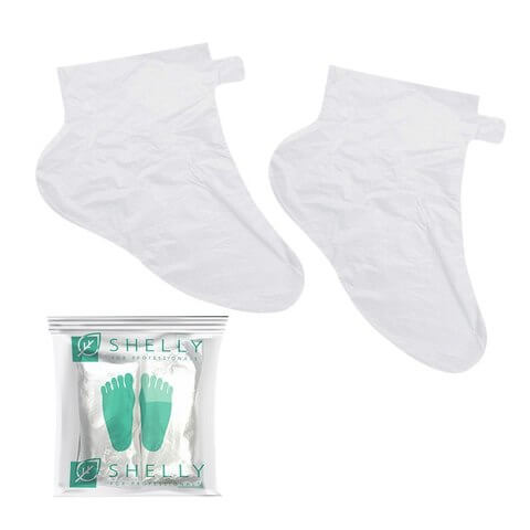 Shelly - A set of pedicure socks 10 pcs. - סט גרביים עם לחות לפדיקור 10 יח'