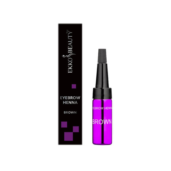 Ekko Beauty - Henna for eyebrows  (Brown) - חינה לגבות צבע חום