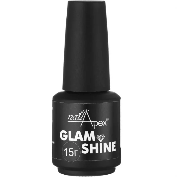 nailApex - "Glam Shine" Top without a sticky layer 15 ML - טופ "גלאם שיין" ללא נטרול 15 מל