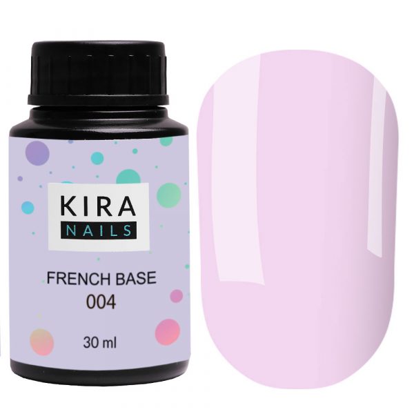 Kira Nails - French Base 004 (lilac), 30 ml - בייס פרנץ' סגול 30 מל 004