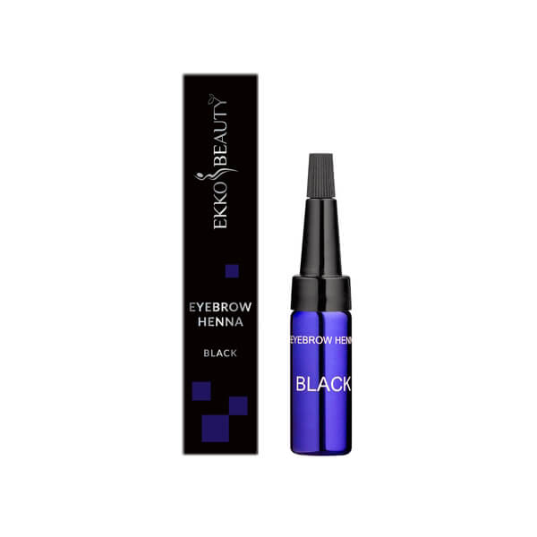 Ekko Beauty - Henna for eyebrows  (Black) - חינה לגבות צבע שחור