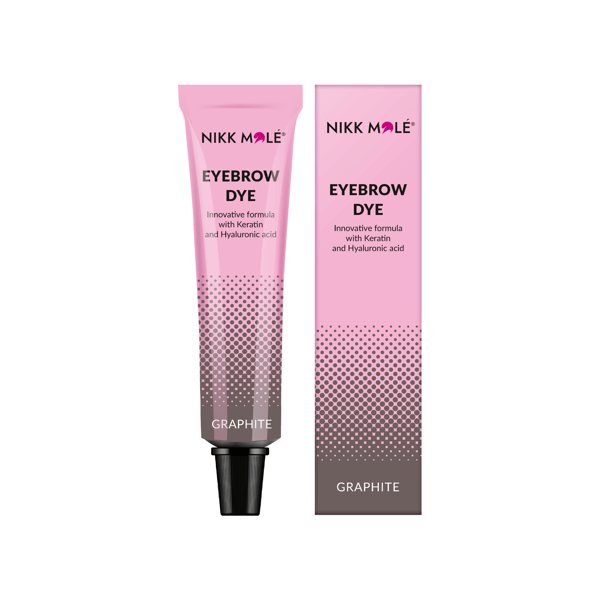Nikk Mole - Paint for eyebrows and eyelashes, tone Graphite - צבע לגבות ולריסים בגוון גרפיט