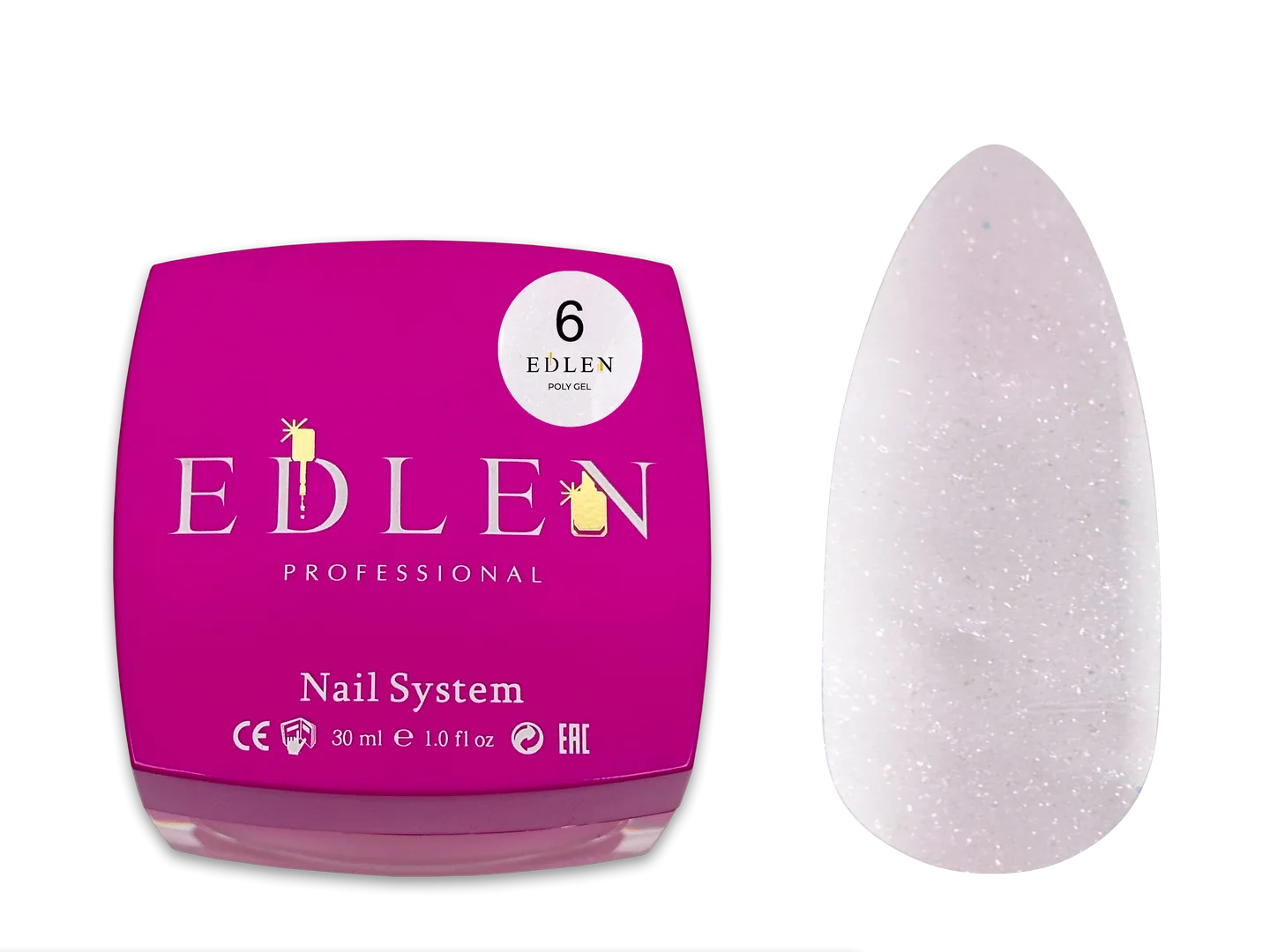 Полігель Poly gel Edlen 30 ml. №06