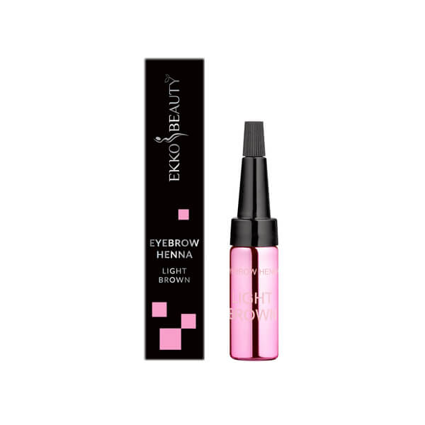 Ekko Beauty - Henna for eyebrows  (Light Brown) - חינה לגבות צבע חום בהיר